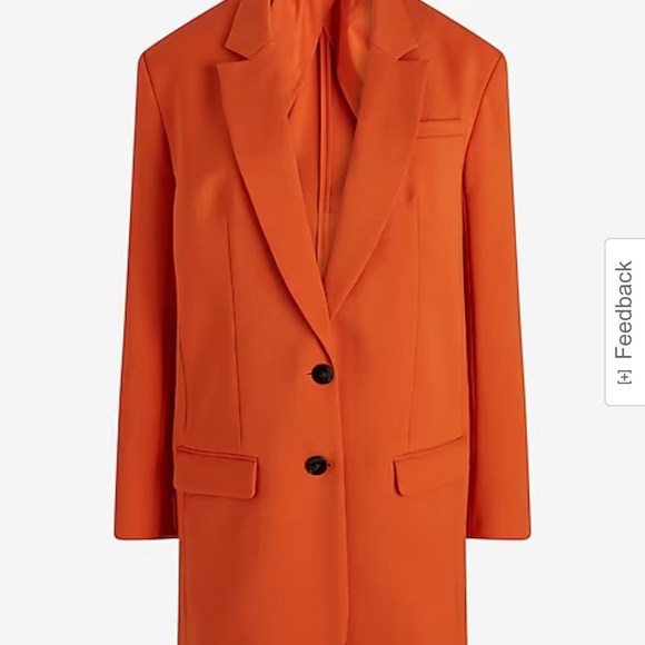 Twill Oversized Boyfriend Blazer - Picture 2 of 2